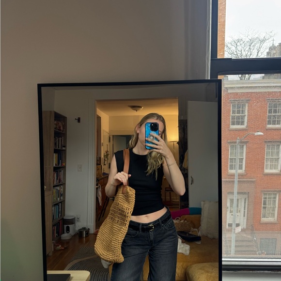 NWOT Banana Republic Straw Tote Bag - Picture 2 of 3